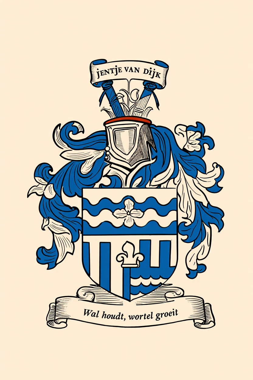 Familiewapen van de achternaam JENTJE VAN DIJK