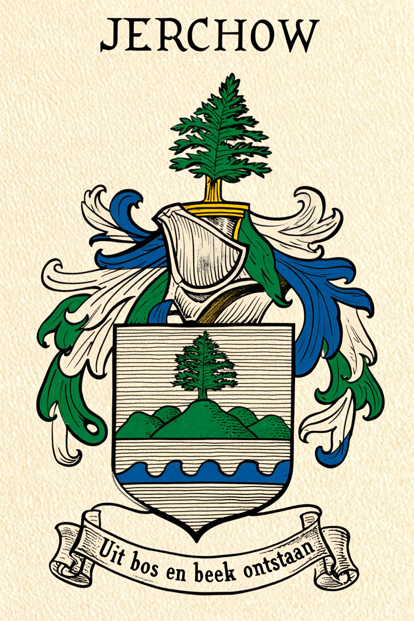 Familiewapen van de achternaam JERCHOW (vergrendeld)