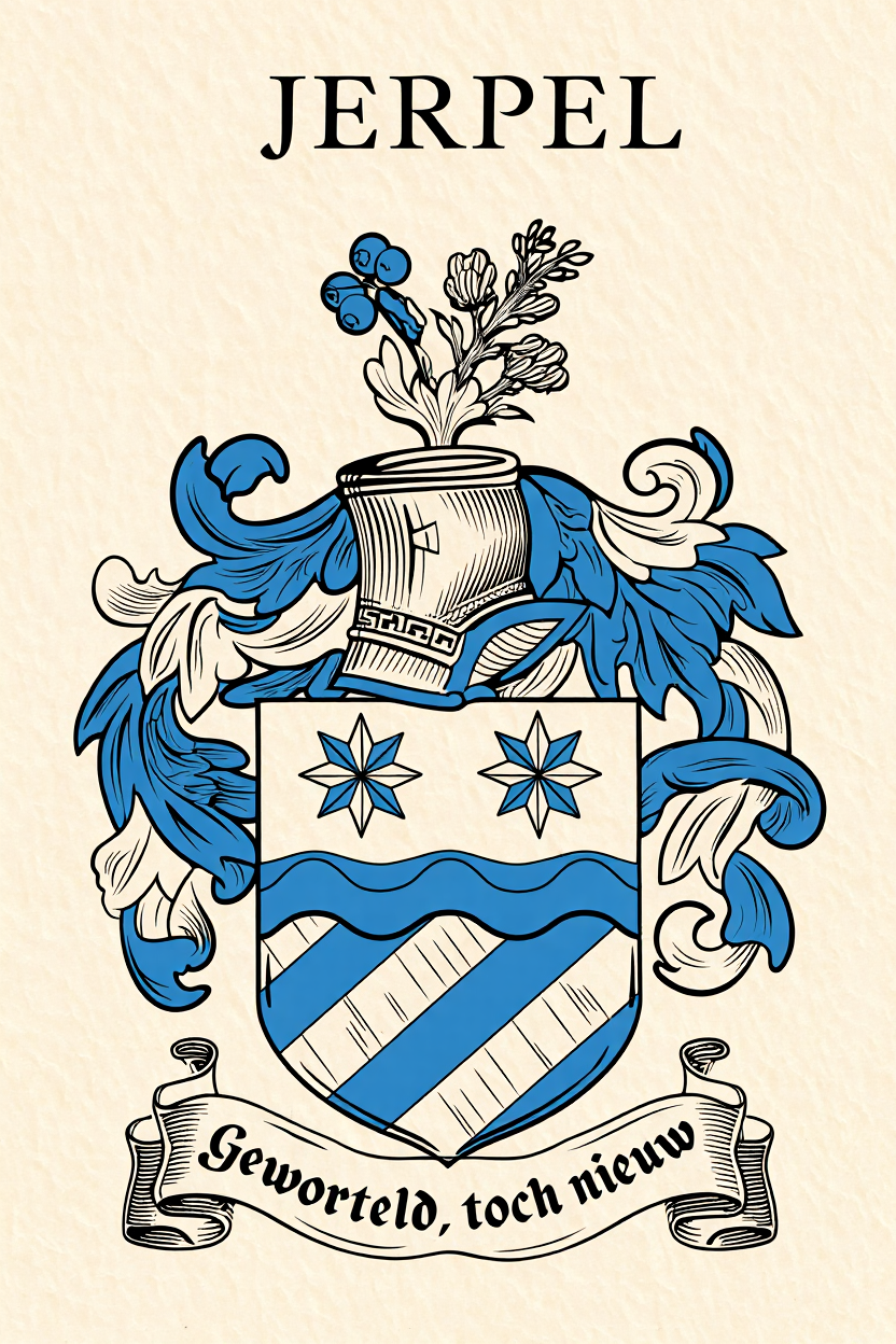 Familiewapen van de achternaam JERPEL (vergrendeld)