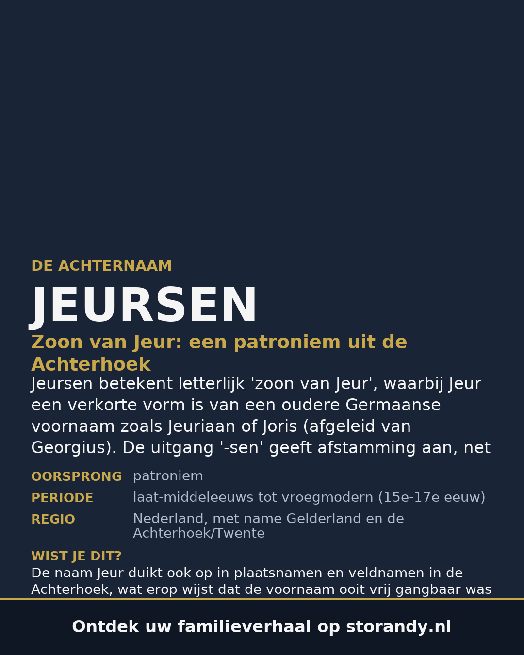 Familiewapen van de achternaam JEURSEN (vergrendeld)