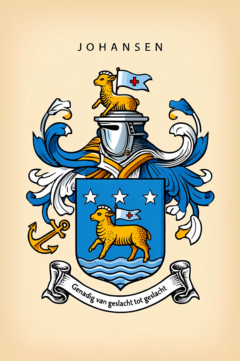 Familiewapen van de achternaam JOHANSEN