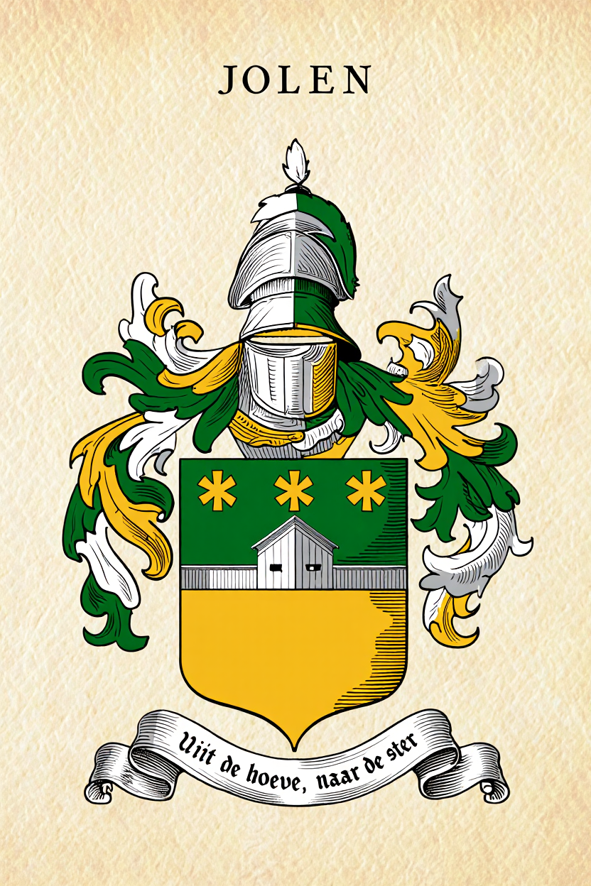 Familiewapen van de achternaam JOLEN (vergrendeld)