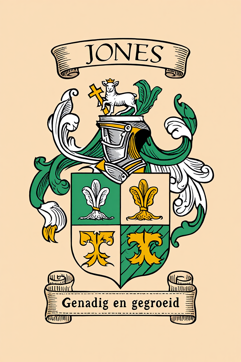Familiewapen van de achternaam JONES