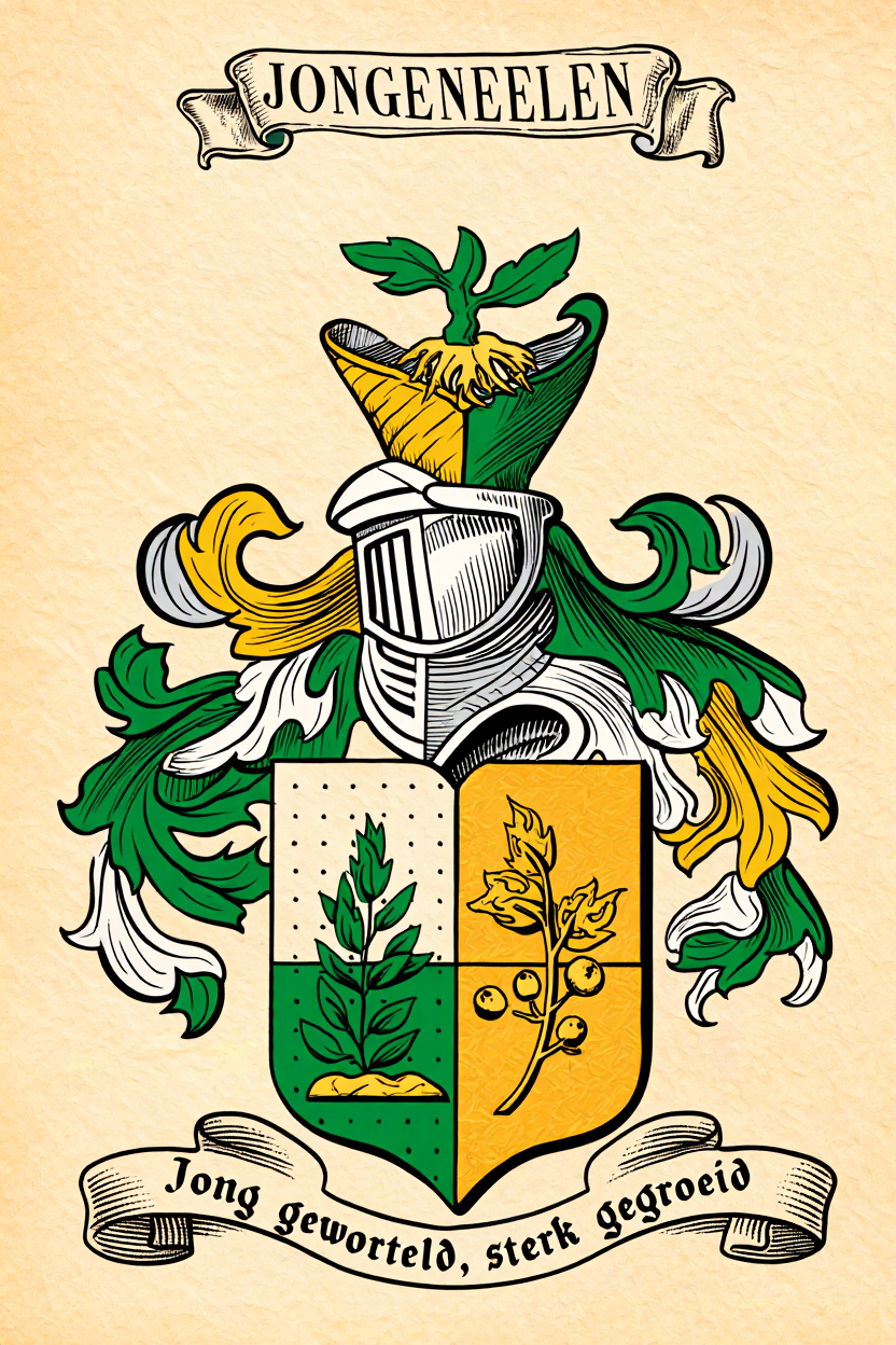 Familiewapen van de achternaam JONGENEELEN (vergrendeld)