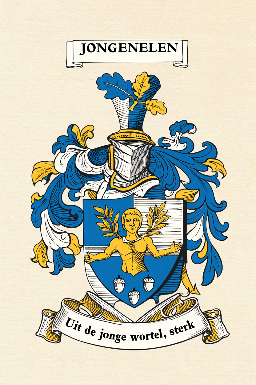 Familiewapen van de achternaam JONGENELEN (vergrendeld)
