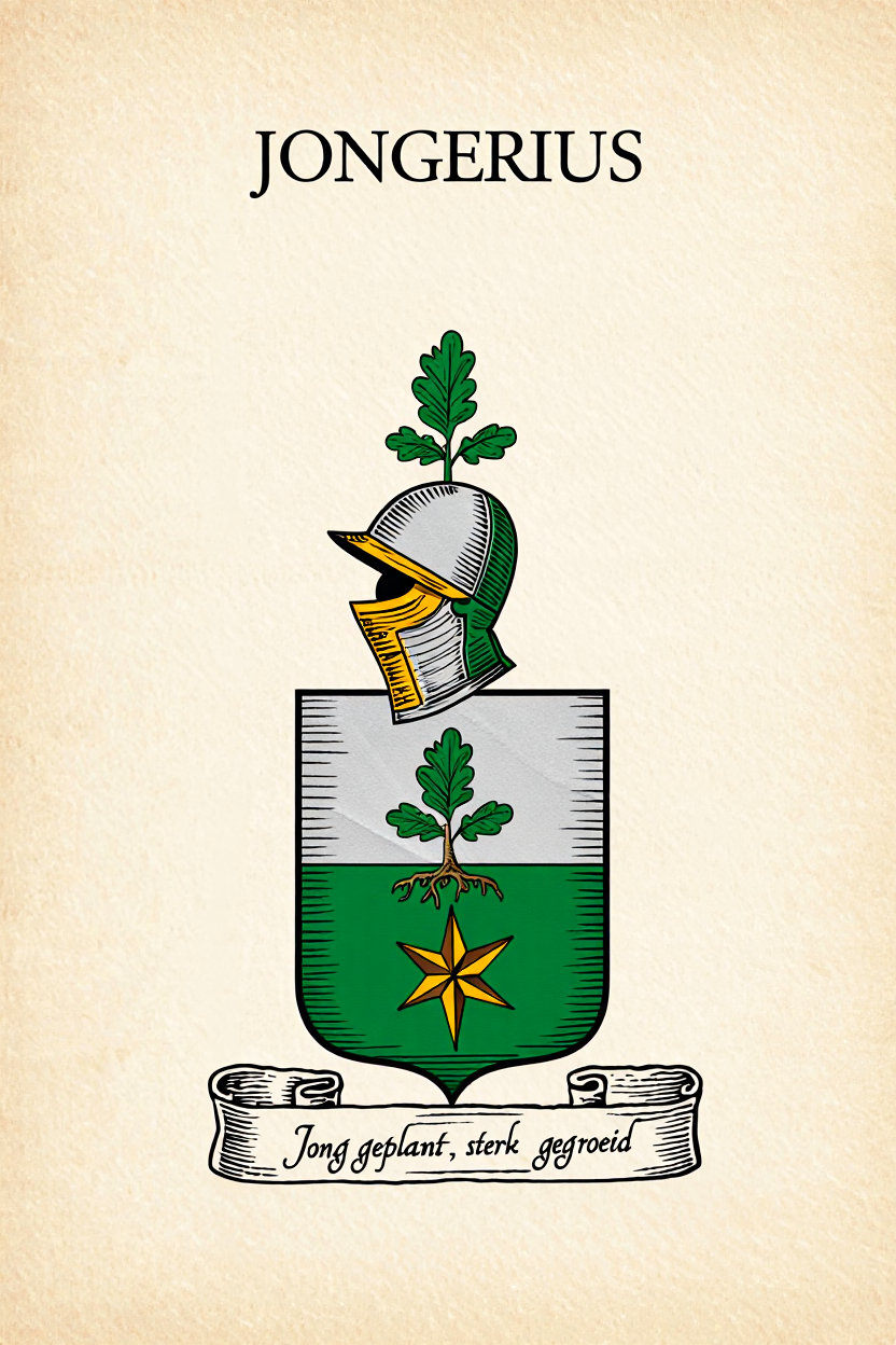 Familiewapen van de achternaam JONGERIUS