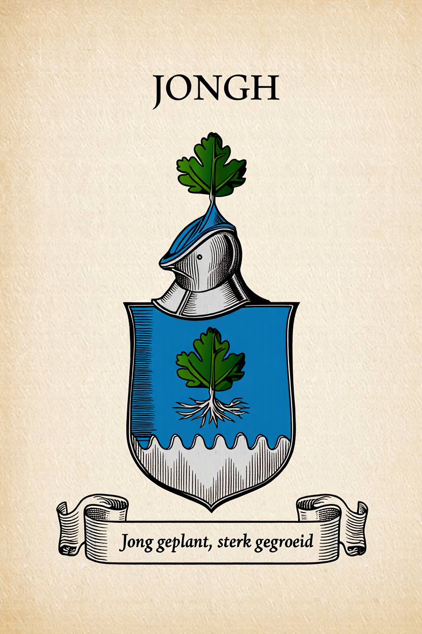 Familiewapen van de achternaam JONGH