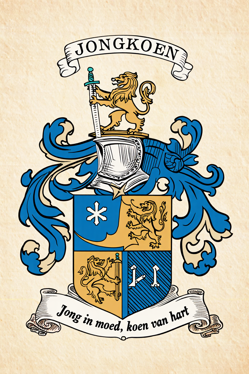 Familiewapen van de achternaam JONGKOEN