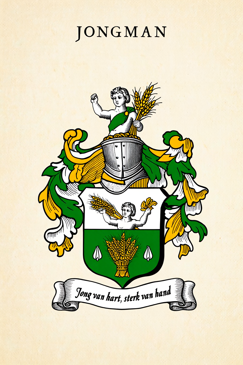 Familiewapen van de achternaam JONGMAN