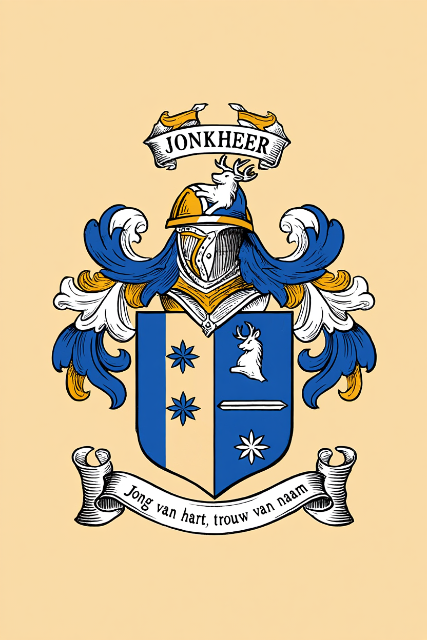 Familiewapen van de achternaam JONKHEER (vergrendeld)