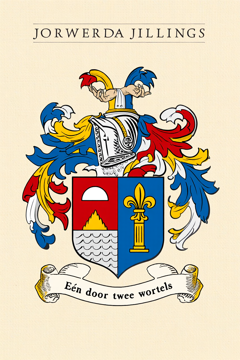 Familiewapen van de achternaam JORWERDA JILLINGS (vergrendeld)