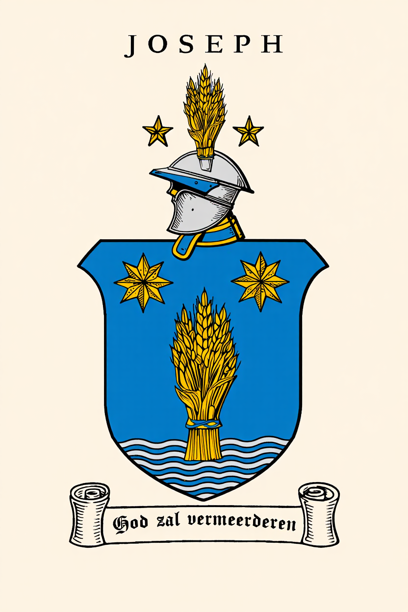 Familiewapen van de achternaam JOSEPH (vergrendeld)
