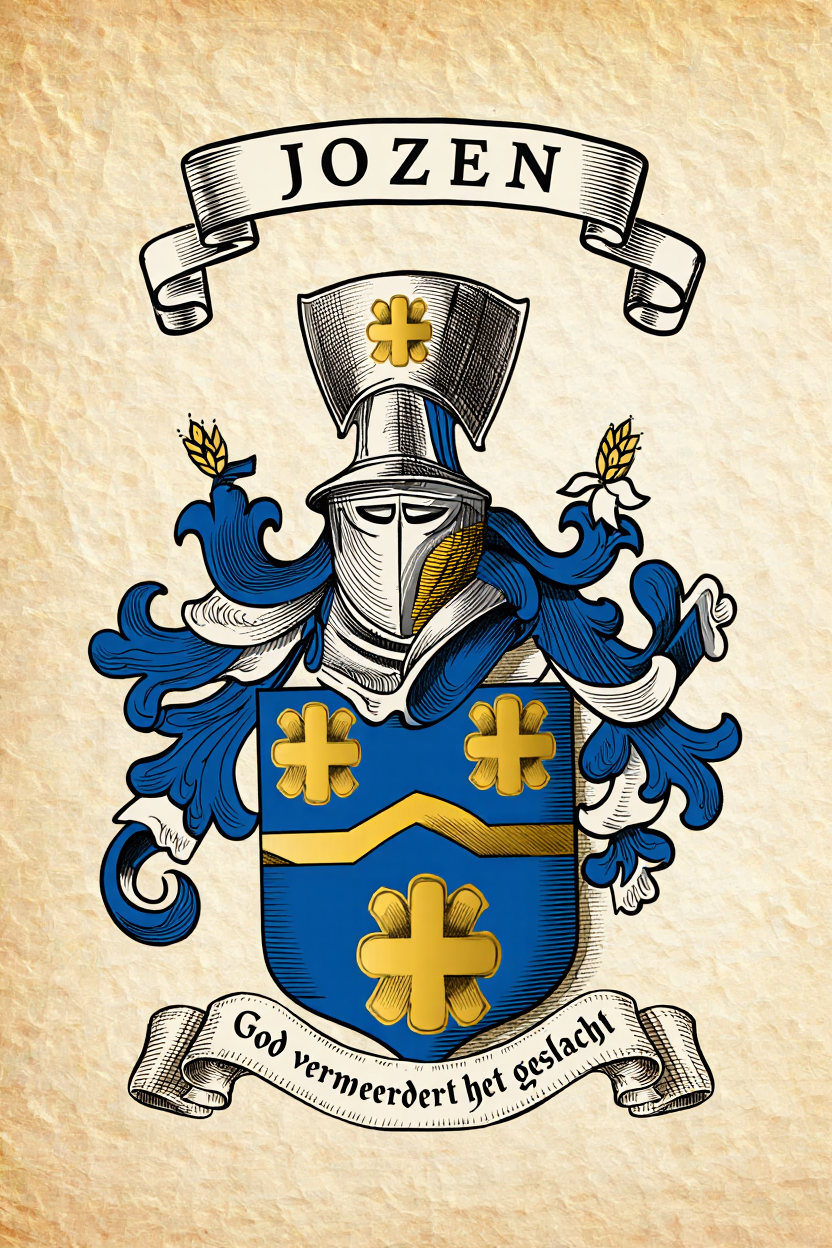 Familiewapen van de achternaam JOZEN