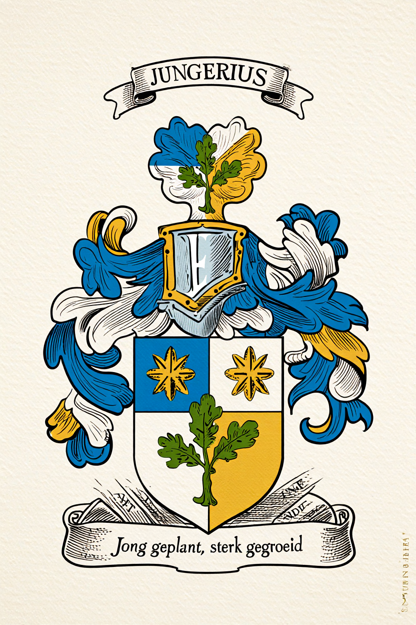 Familiewapen van de achternaam JUNGERIUS