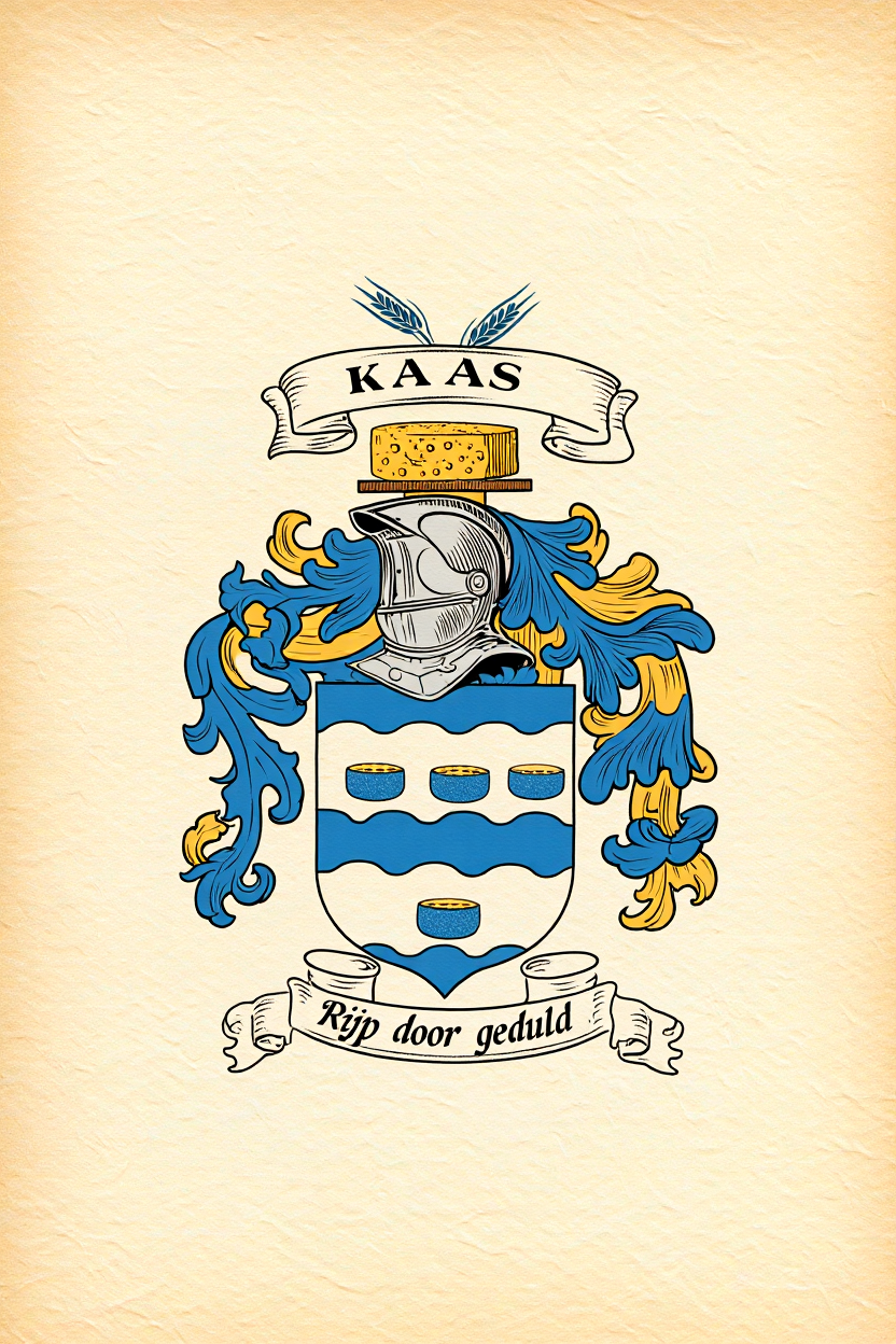 Familiewapen van de achternaam KAAS (vergrendeld)