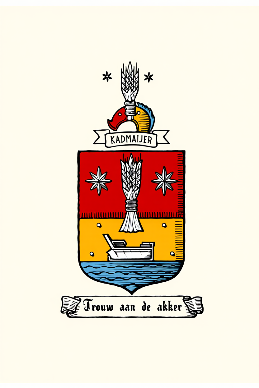 Familiewapen van de achternaam KADMAIJER (vergrendeld)