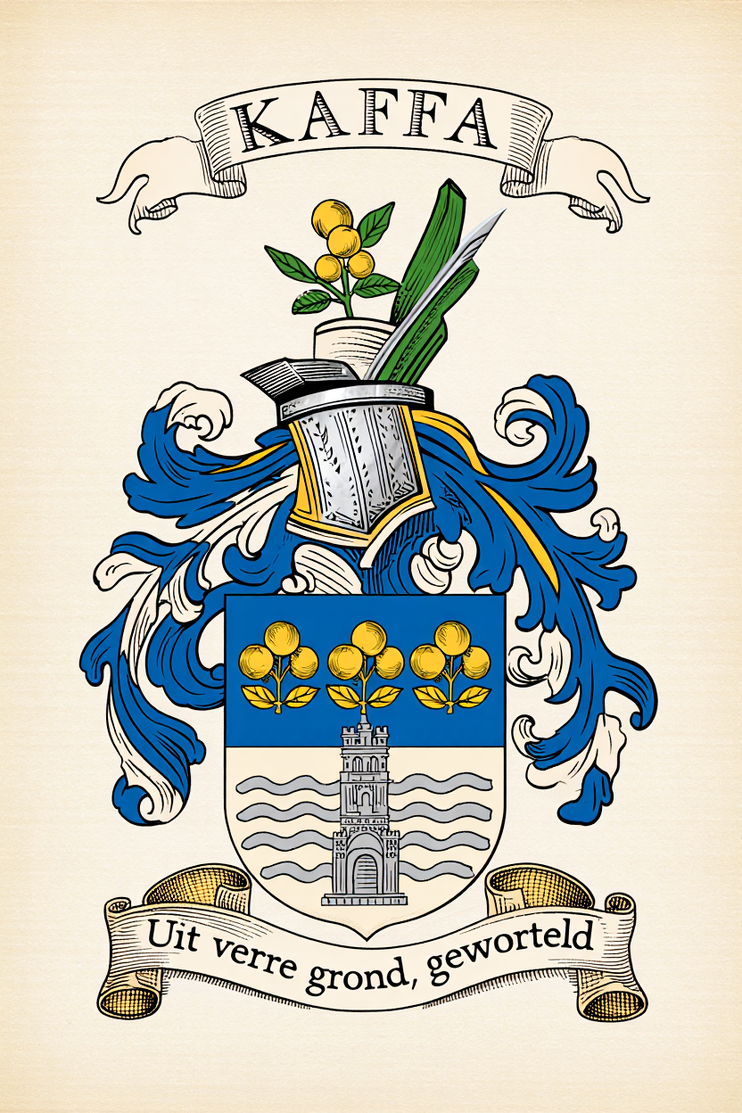 Familiewapen van de achternaam KAFFA (vergrendeld)
