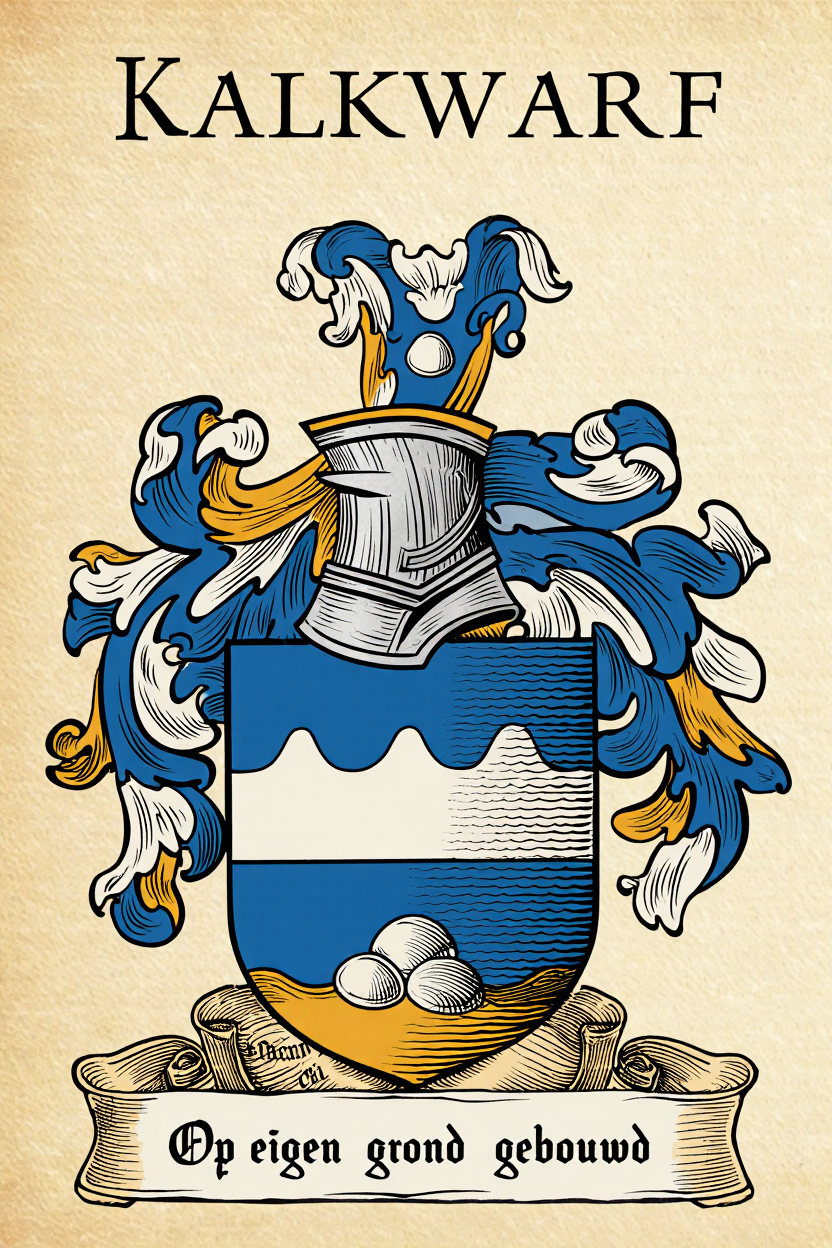 Familiewapen van de achternaam KALKWARF