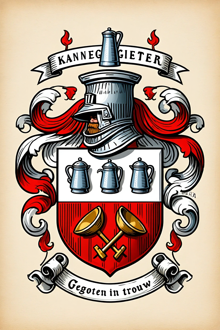 Familiewapen van de achternaam KANNEGIETER