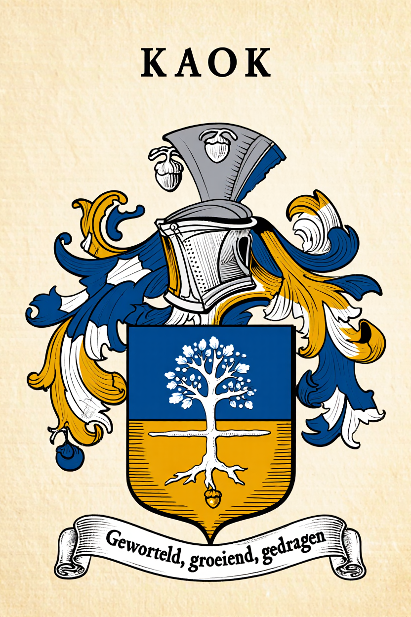 Familiewapen van de achternaam KAOK