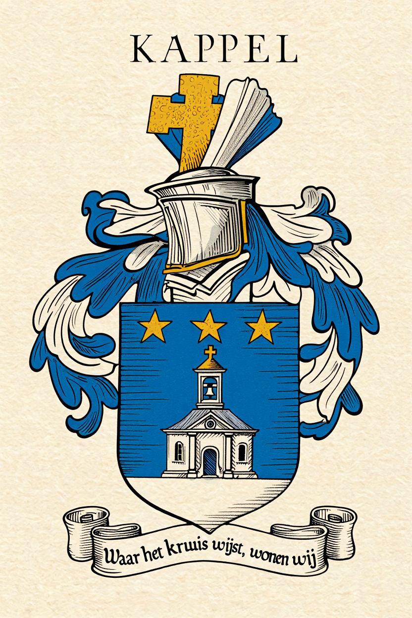 Familiewapen van de achternaam KAPPEL (vergrendeld)