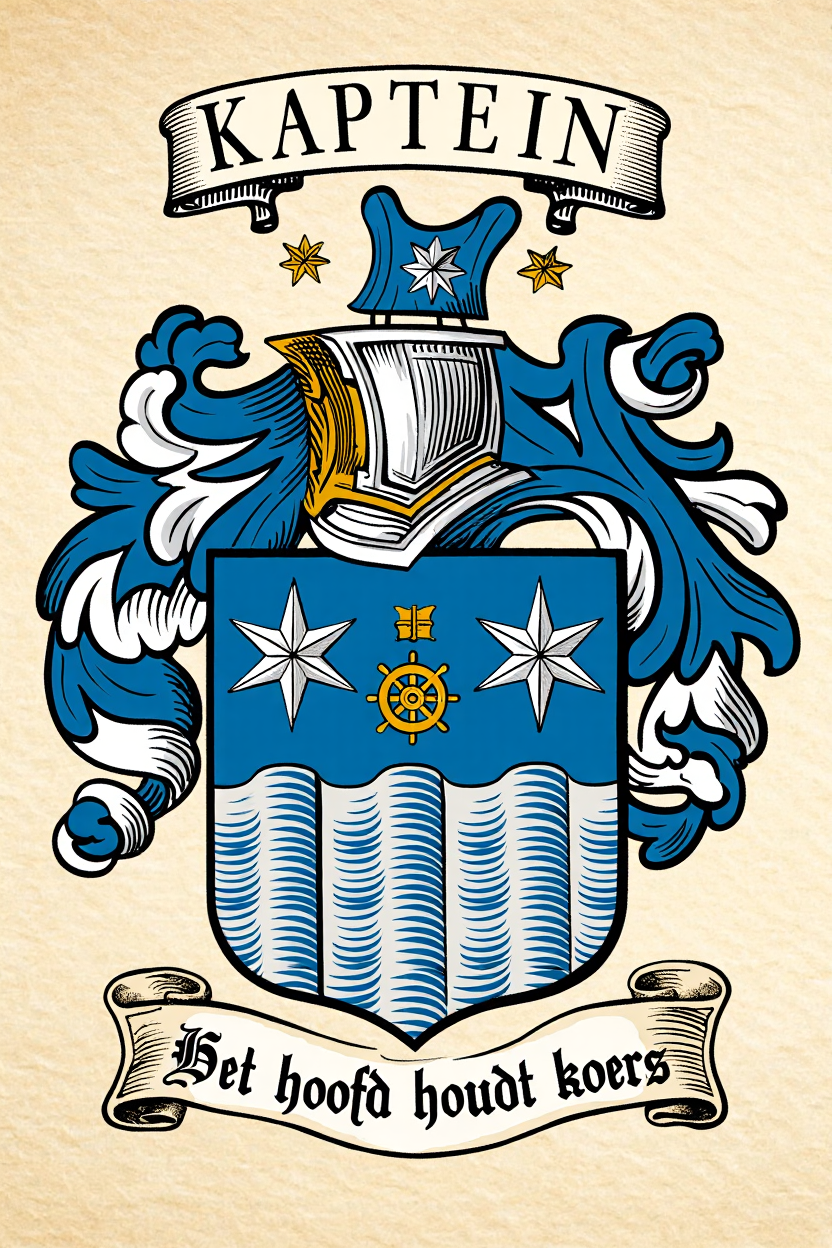 Familiewapen van de achternaam KAPTEIN