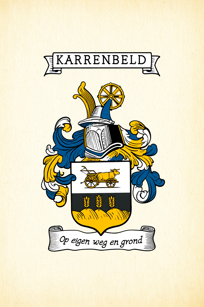 Familiewapen van de achternaam KARRENBELD
