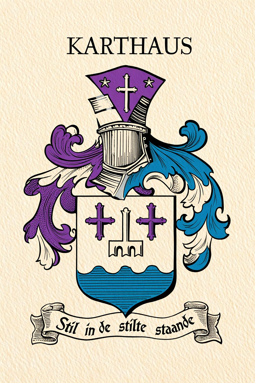 Familiewapen van de achternaam KARTHAUS (vergrendeld)