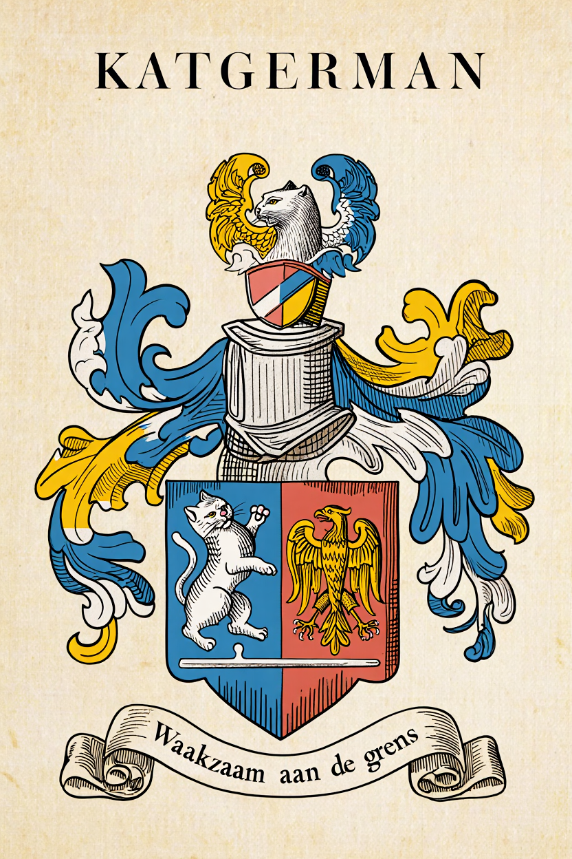 Familiewapen van de achternaam KATGERMAN (vergrendeld)