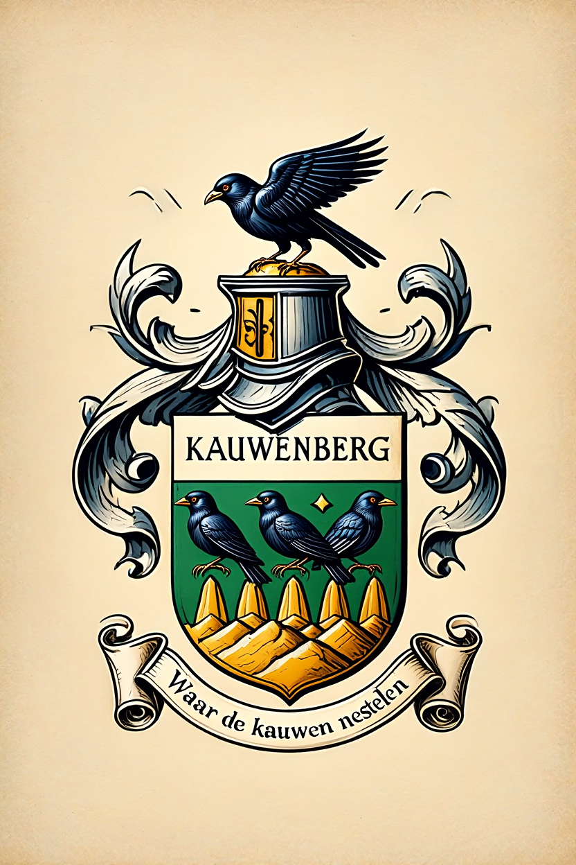 Familiewapen van de achternaam KAUWENBERG