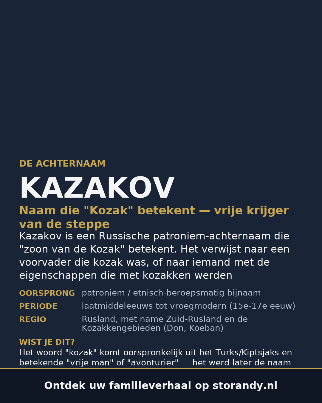 Familiewapen van de achternaam KAZAKOV
