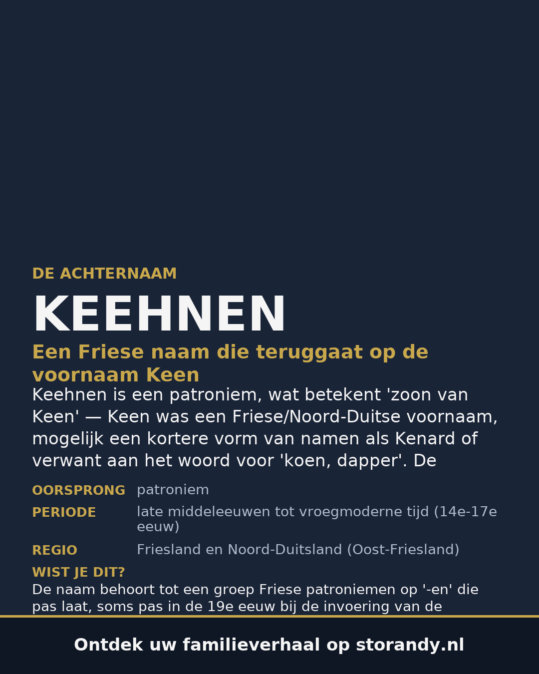 Familiewapen van de achternaam KEEHNEN
