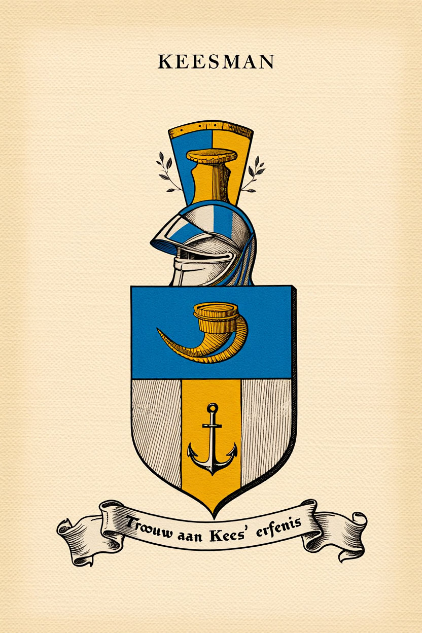 Familiewapen van de achternaam KEESMAN