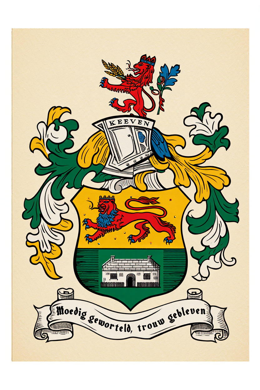 Familiewapen van de achternaam KEEVEN (vergrendeld)
