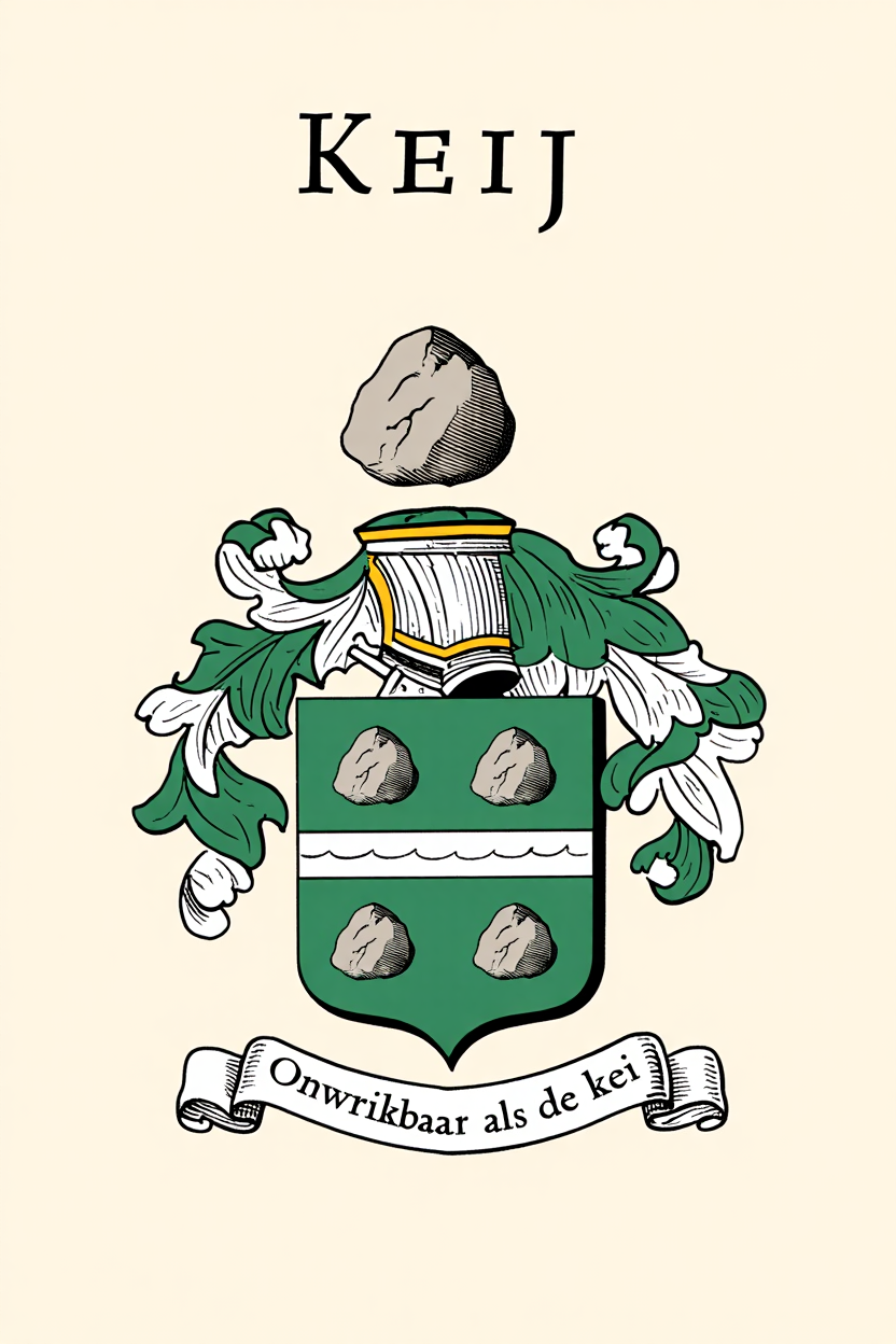 Familiewapen van de achternaam KEIJ