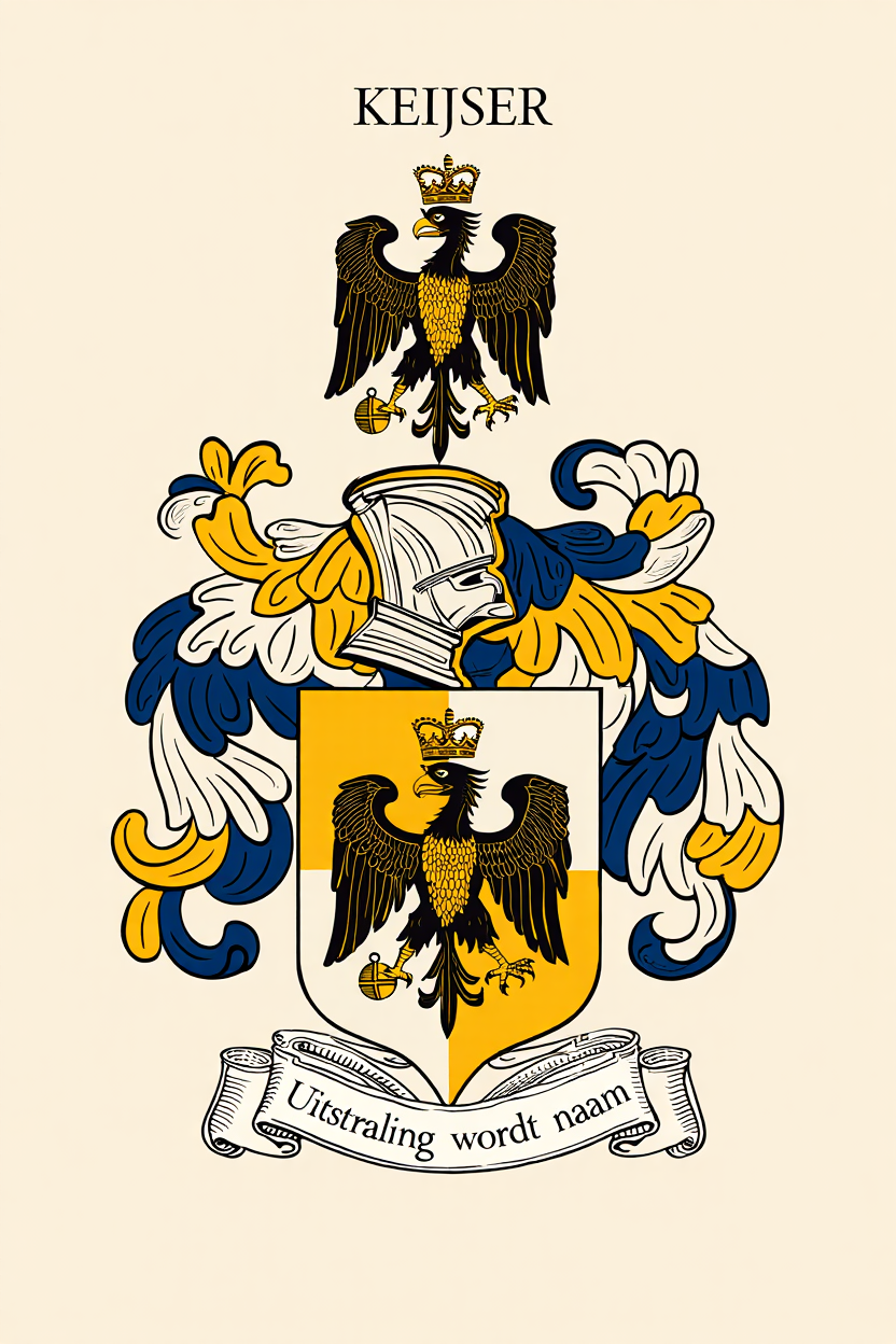 Familiewapen van de achternaam KEIJSER