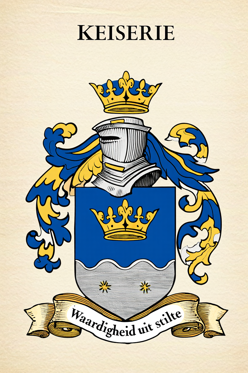Familiewapen van de achternaam KEISERIE (vergrendeld)