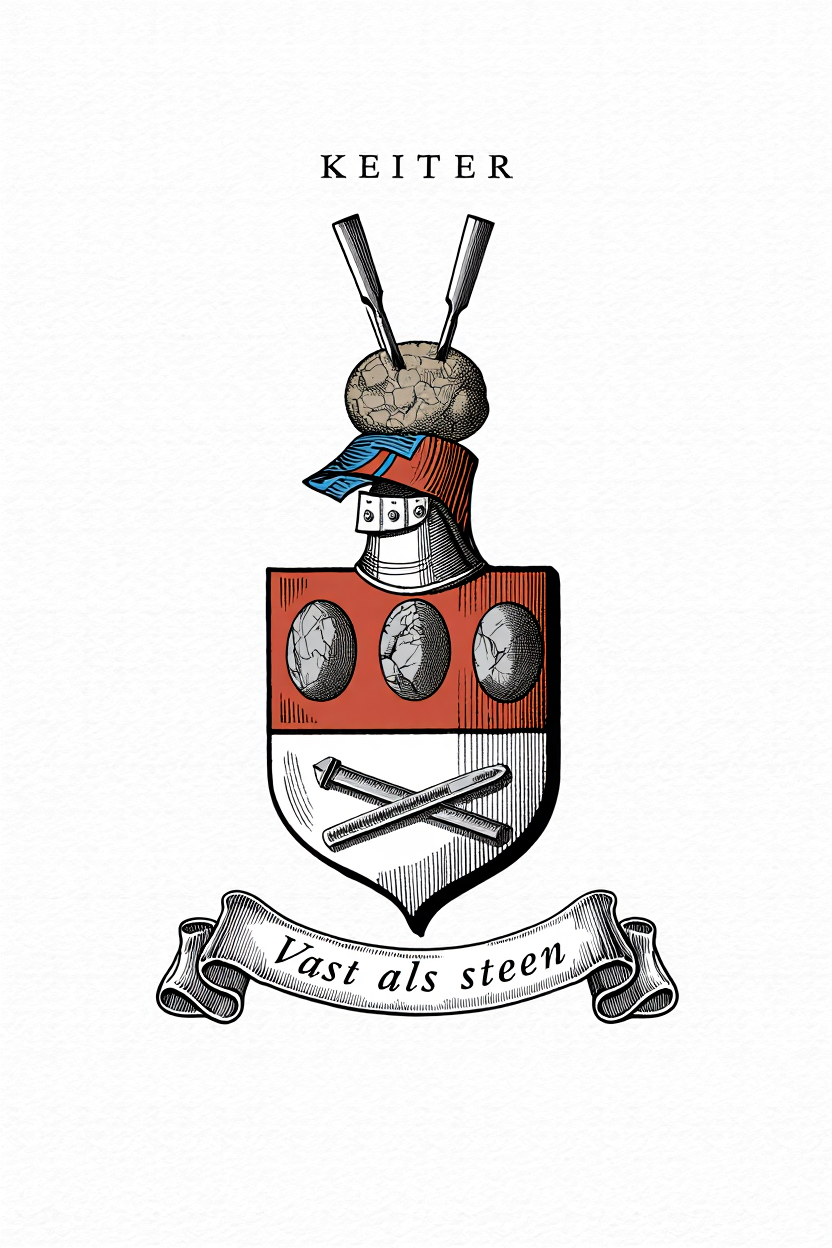 Familiewapen van de achternaam KEITER (vergrendeld)