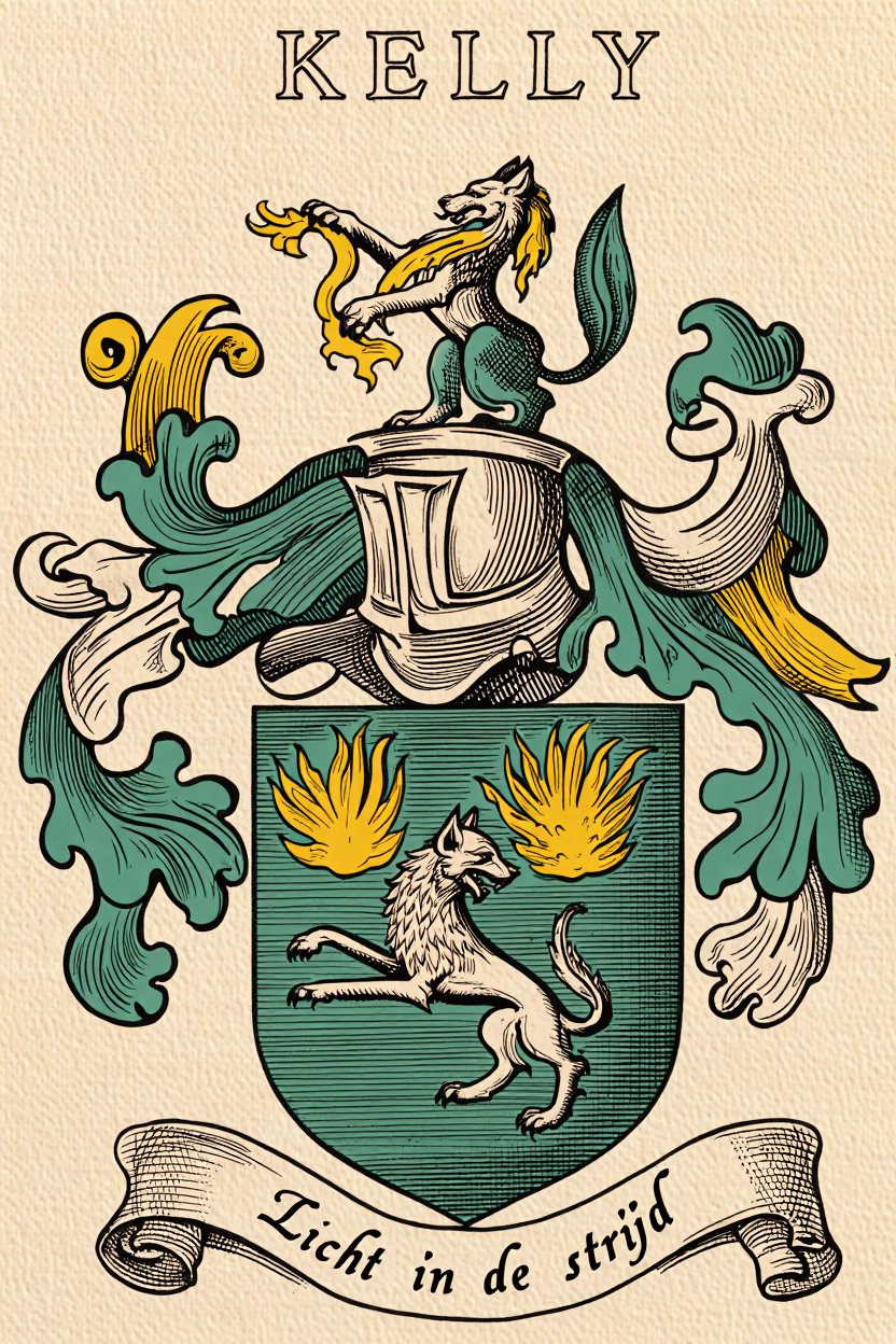 Familiewapen van de achternaam KELLY