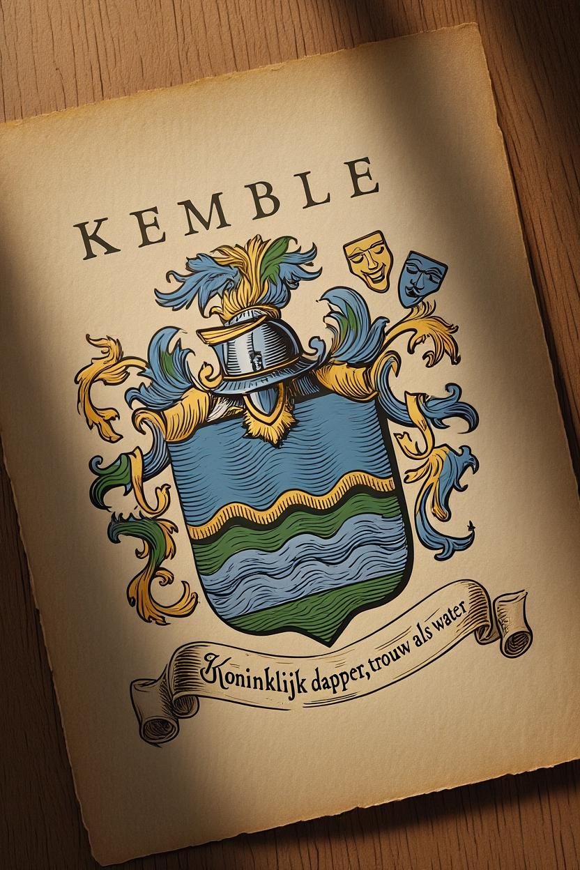 Familiewapen van de achternaam KEMBLE