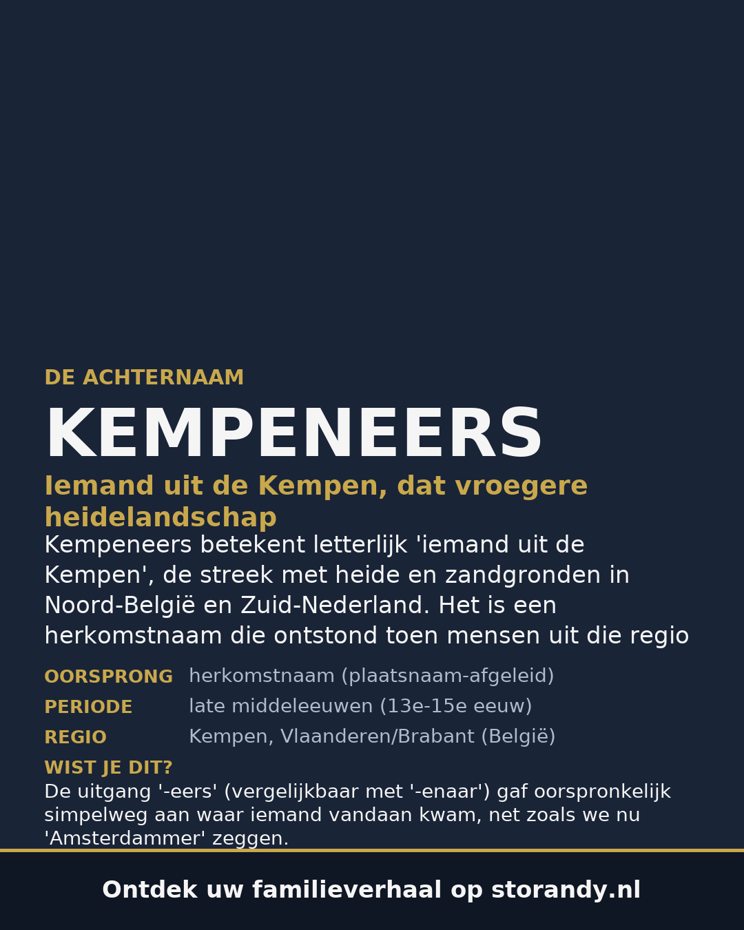 Familiewapen van de achternaam KEMPENEERS