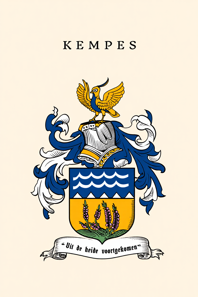 Familiewapen van de achternaam KEMPES (vergrendeld)