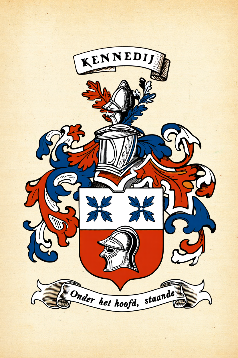 Familiewapen van de achternaam KENNEDIJ (vergrendeld)