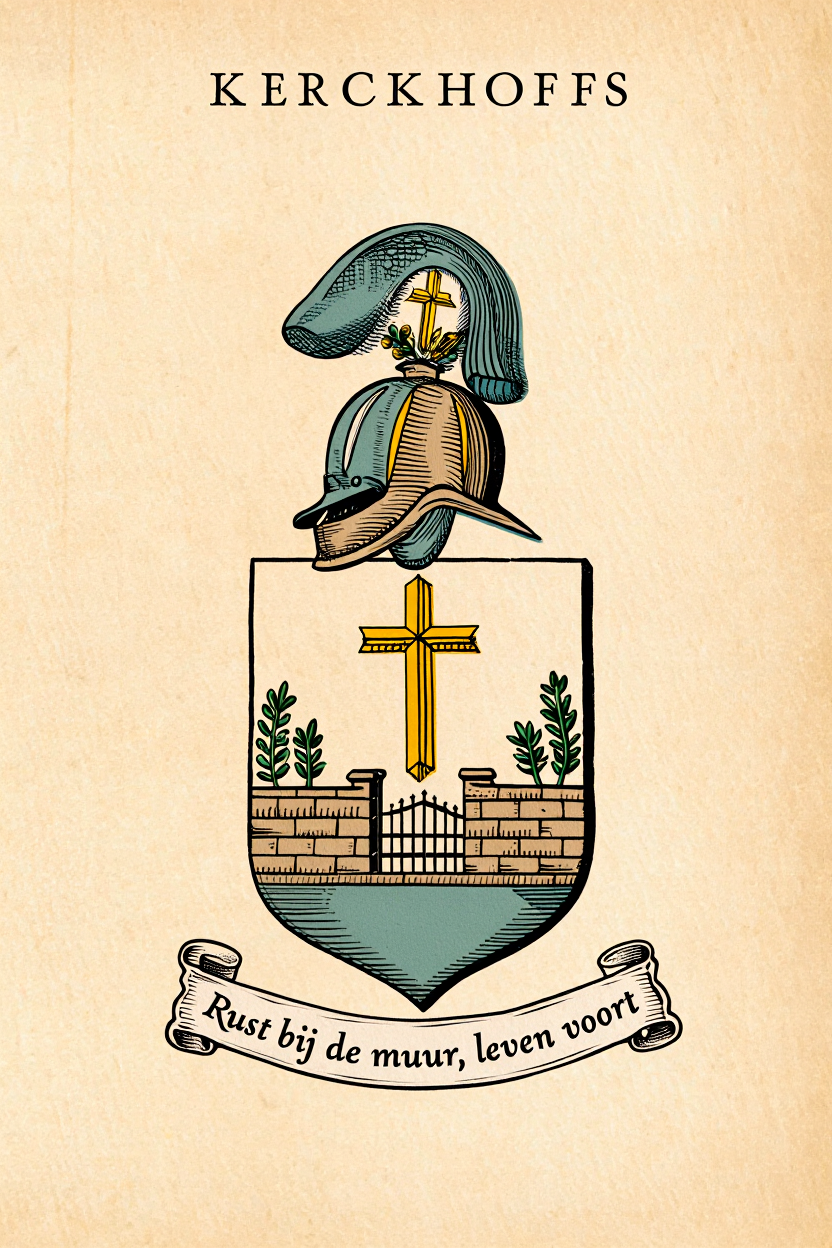 Familiewapen van de achternaam KERCKHOFFS (vergrendeld)