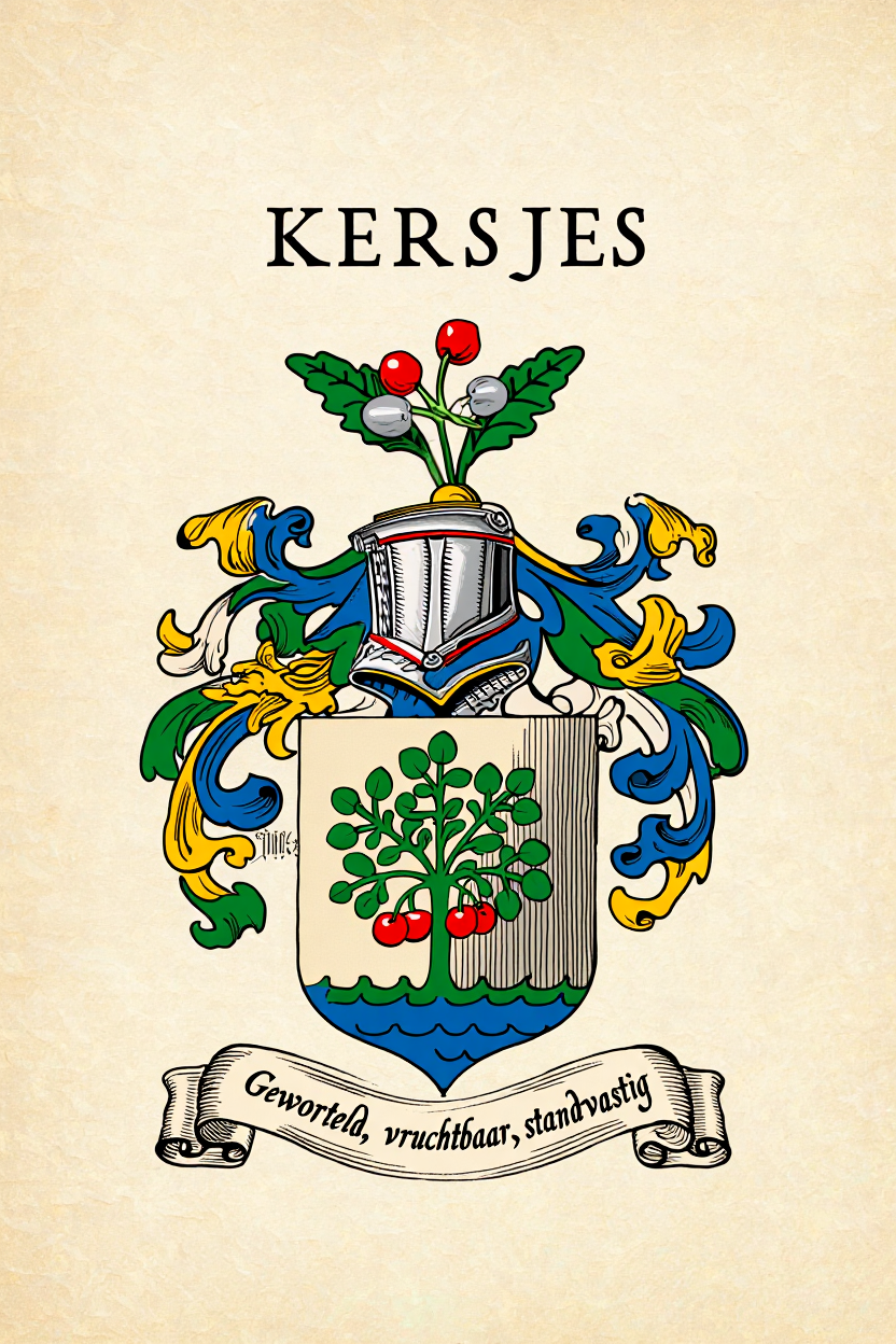 Familiewapen van de achternaam KERSJES