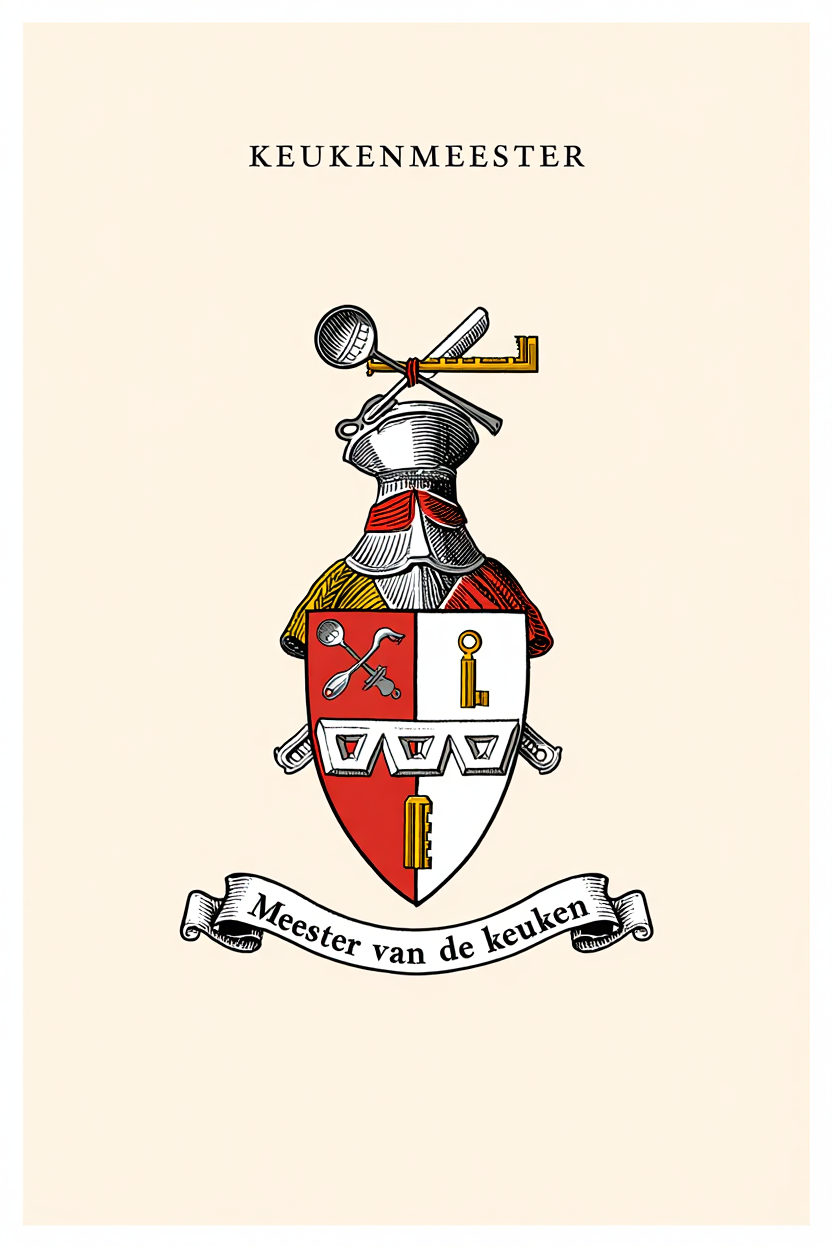 Familiewapen van de achternaam KEUKENMEESTER (vergrendeld)