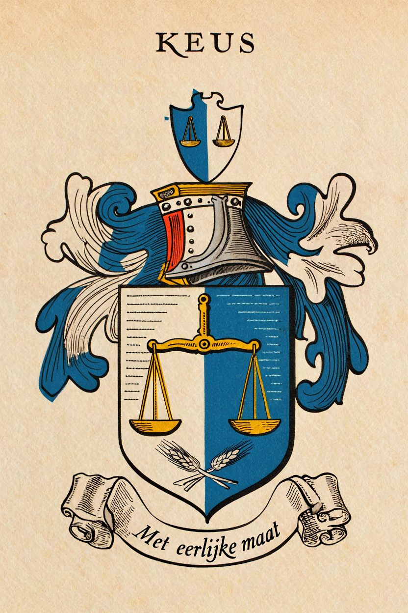 Familiewapen van de achternaam KEUS