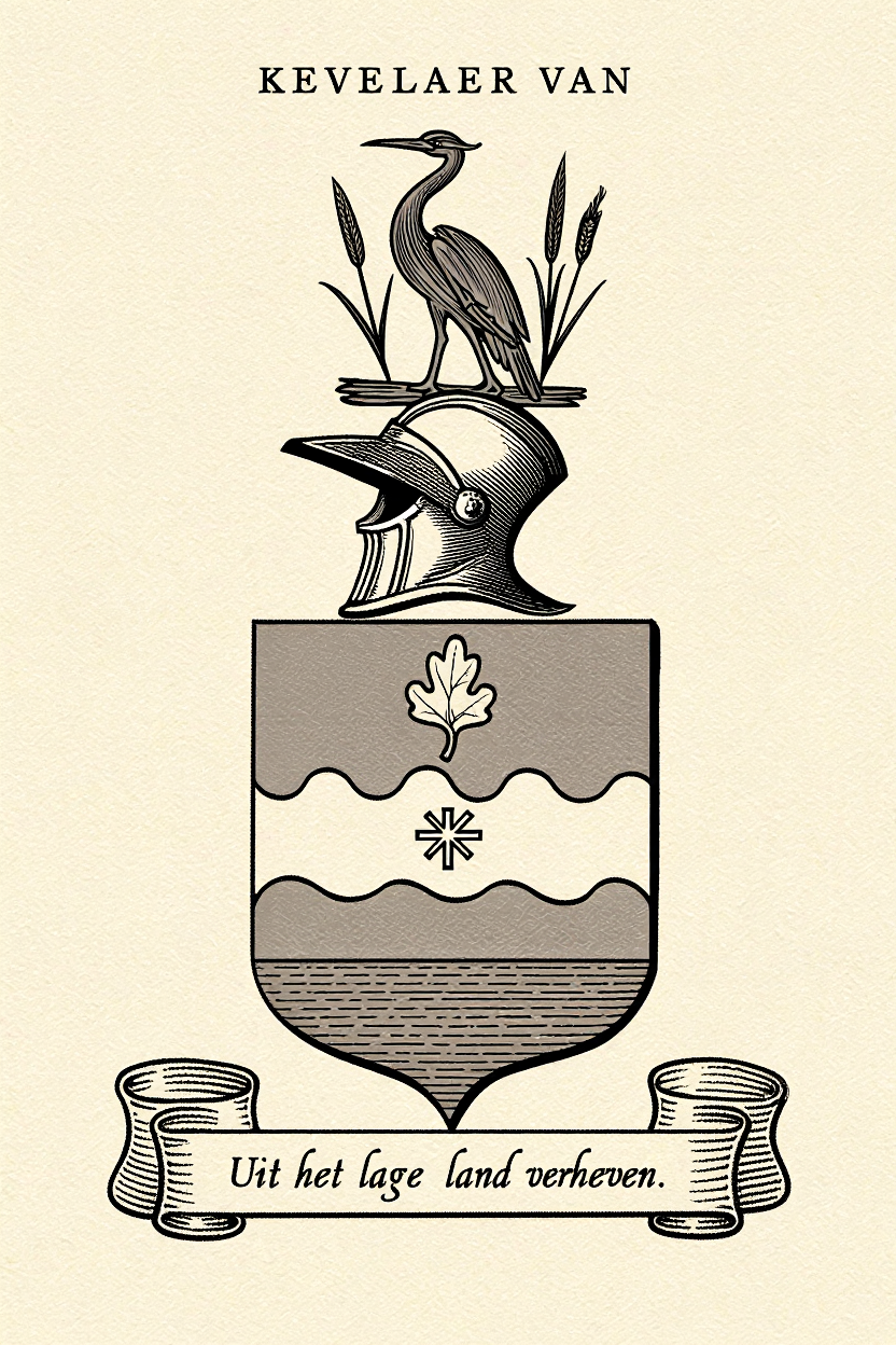 Familiewapen van de achternaam KEVELAER  VAN