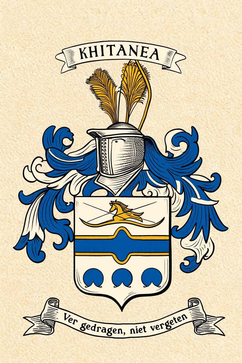 Familiewapen van de achternaam KHITANEA (vergrendeld)