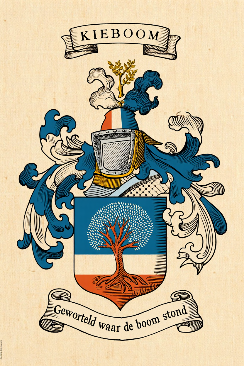 Familiewapen van de achternaam KIEBOOM